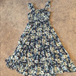 Girls Speechless Blue Floral Maxi Dress